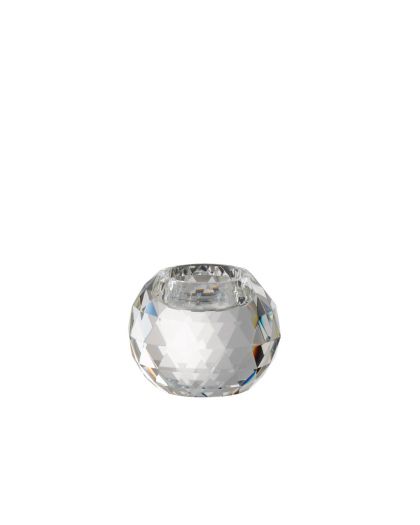 Photophore Boule Crystal Transparent ,8x8x6cm