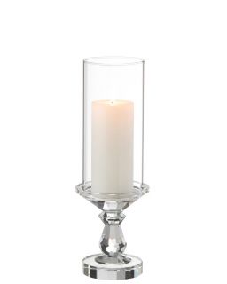 Photophore Marie Crystal Transparent Small ,12x12x35cm