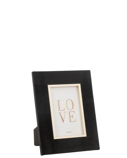 Cadre Photo Dita Velours Noir Small ,18x1,5x23cm