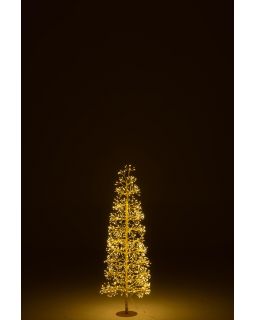 Arbre Led Lumières Blanc Chaud Fer Doré Medium ,40x40x120cm