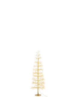Arbre Led Lumières Blanc Chaud Fer Doré Medium ,40x40x120cm