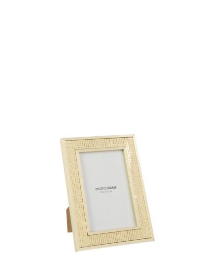 Cadre Photo Miroir 10X15Cm Verre Doré Small ,14,5x1,2x19,5cm