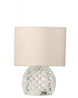 Lampe De Table Verre Led Transparent ,17,2x17,2x23cm