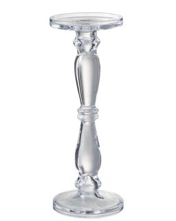 Chandelier/Bougeoir Leti Verre Transparent Large ,13x13x35,5cm