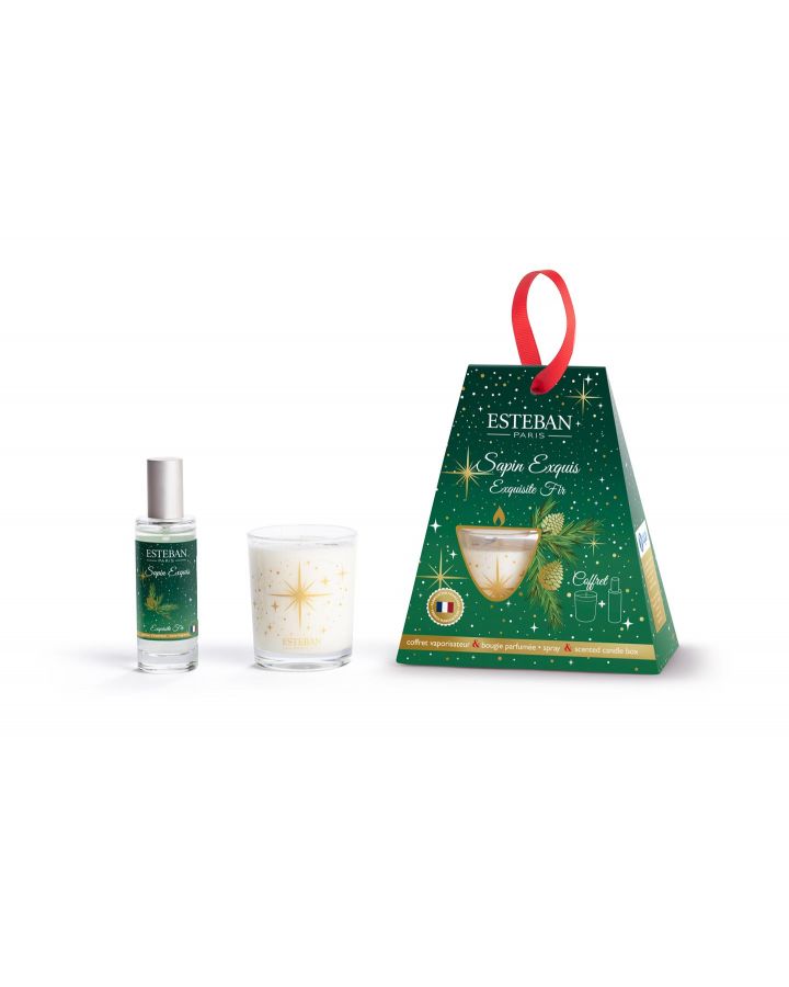 Coffret Cadeau - Vaporisateur 30Ml Et Bougie Parfumee 70G Sapin Exquis 2025