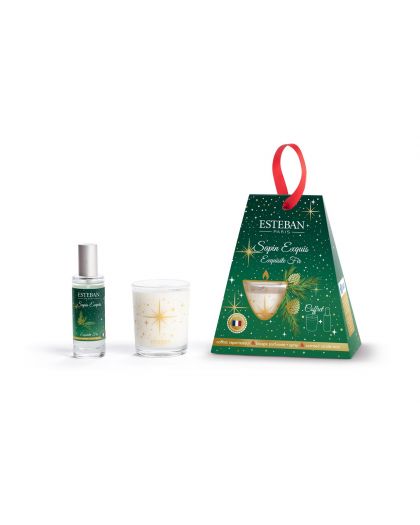 Coffret Cadeau - Vaporisateur 30Ml Et Bougie Parfumee 70G Sapin Exquis 2025