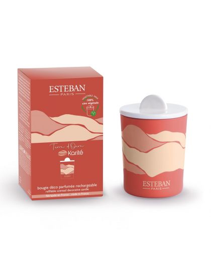 Bougie Parfumee Decorative Rechargeable 180G Terre D'Ocre Karité