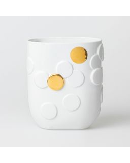 Vase Golden Dot Taille 19X12X21,5Cm