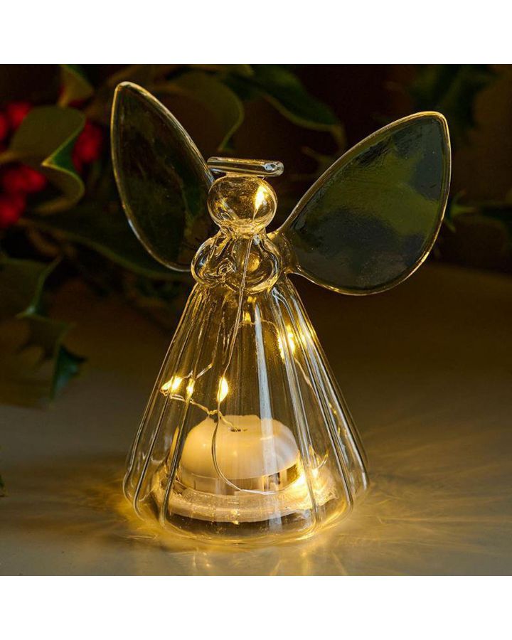 Iris Engel H14Cm, 10Led, Klar