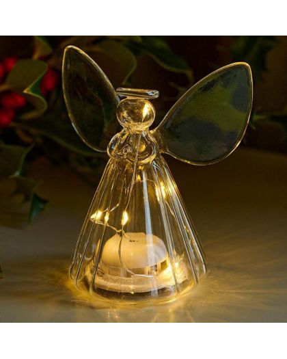 Iris Engel H14Cm, 10Led, Klar