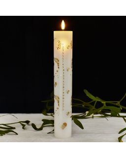 Sille Hvid Kalenderlys 2025 Ø4,8Xh28,9Cm