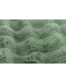 Bubble Rabbit Fur Throw 130X180Cm, Greensage