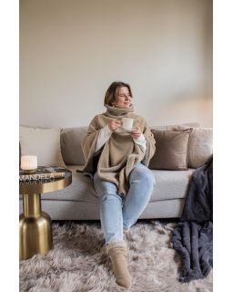 Chaussettes Chenille, 11X43Cm, Sable