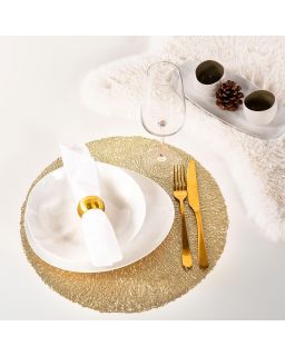 Placemat Capelinni, Ø38 Cm, Gold