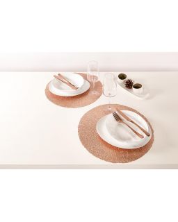 Placemat Capelinni, Ø38 Cm, Rosegold