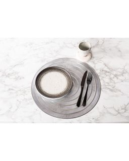 Placemat Capelinni, Ø38 Cm, Silver