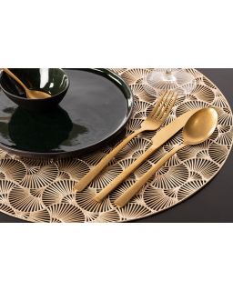 Placemat Capelinni, Ø38 Cm, Gold