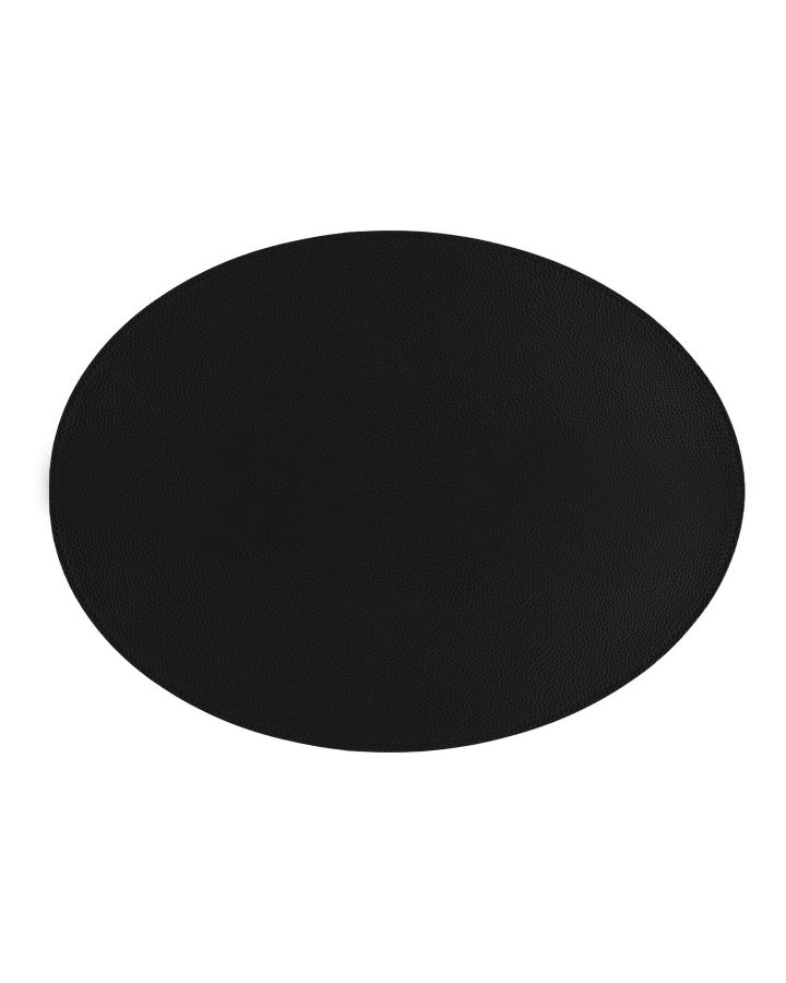 Set De Table Ovale, Trudo, 33X45Cm, Noir
