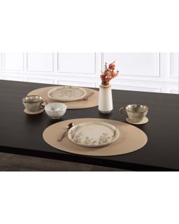 Set De Table Ovale, Trudo, 33X45Cm, Sand