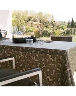 Nappe Plastifie GinkgoMilitary 150X150Cm