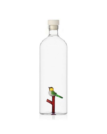 Bottle With Bird Alessandra Baldereschi Borosilicate