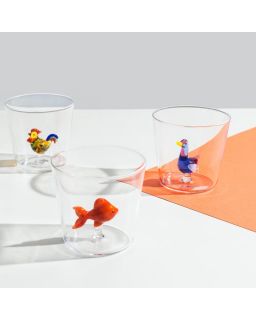 Tumbler Red Fish Alessandra Baldereschi Borosilicate