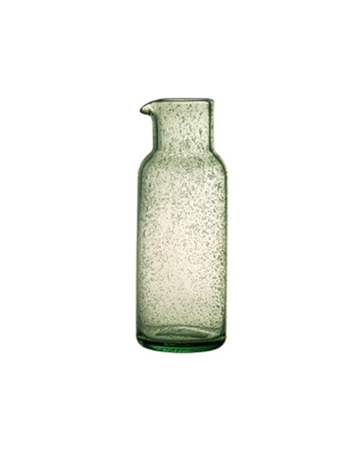  Vico Carafe Verre Ø8,5 X H 24,5 Cm Vert Pâle