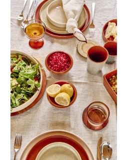  Shiso Coaster Grès Ø11 X H 1,5 Cm Écru