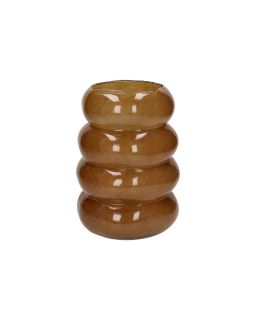  Orbit Vase / Photophore Verre Ø17 X H 24 Cm Camel