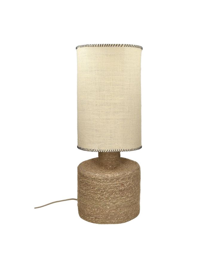  Kosi Lampe De Table Jonc De Mer / Jute Ø25,5 X H 66,5 Cm Naturel