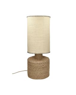  Kosi Lampe De Table Jonc De Mer / Jute Ø25,5 X H 66,5 Cm Naturel
