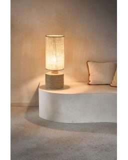  Kosi Lampe De Table Jonc De Mer / Jute Ø25,5 X H 66,5 Cm Naturel