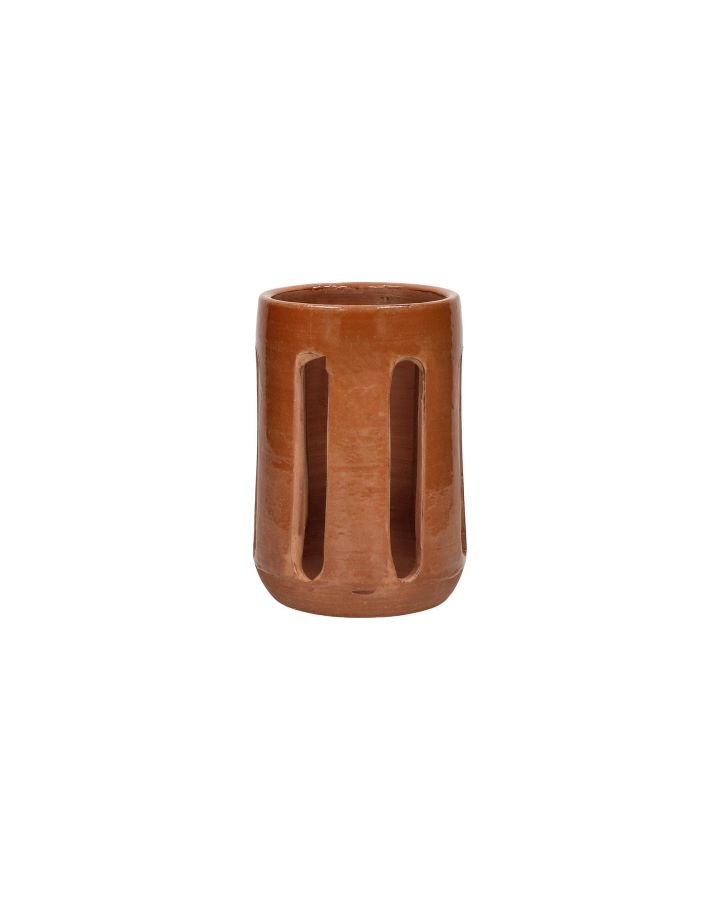  Opia Photophore Terracotta Ø14 X H 20 Cm Terracotta