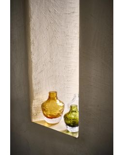  Prisma Vase Verre Ø11 X H 14,5 Cm Ambre