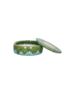  Shiso Bougie Grès Ø16 X H 8,3 Cm Aqua