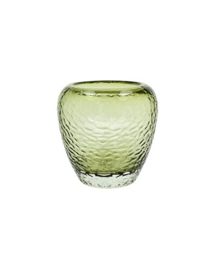  Prisma Vase / Photophore Verre Ø25,5 X H 25 Cm Vert