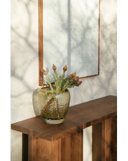  Prisma Vase / Photophore Verre Ø25,5 X H 25 Cm Vert