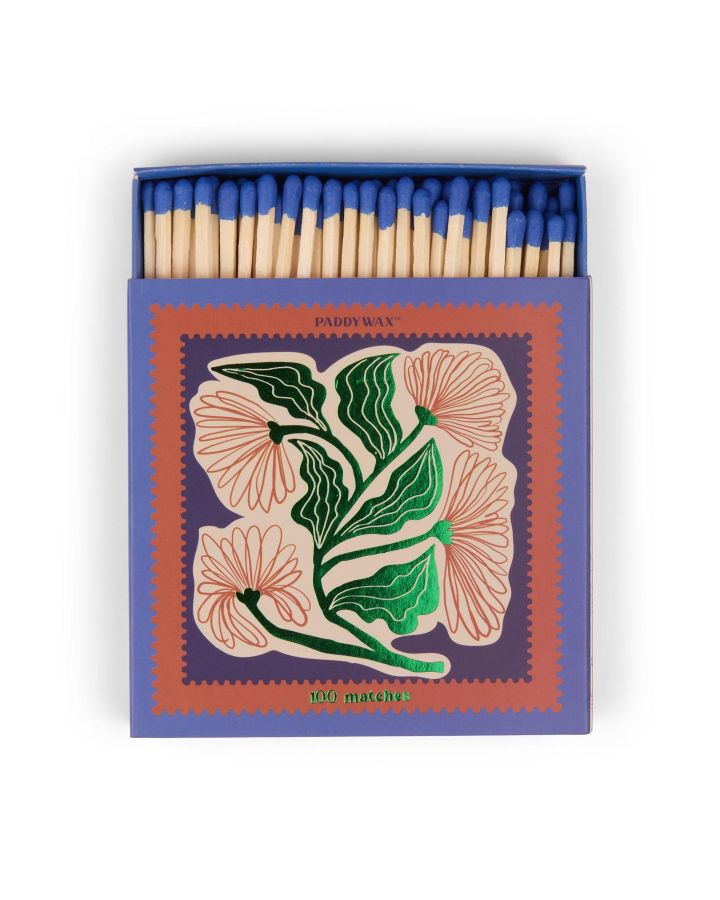 Jumbo Boxed Matches (100 Pcs) - Floral