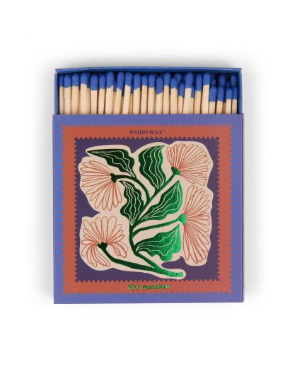 Jumbo Boxed Matches (100 Pcs) - Floral