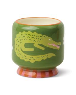 A Dopo 8Oz/226G Crocodile Ceramic Candle - Prickly Pear
