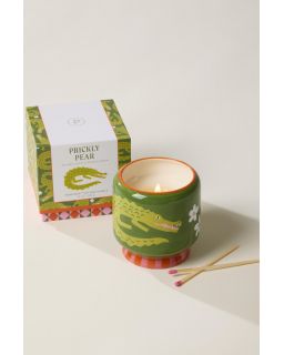 A Dopo 8Oz/226G Crocodile Ceramic Candle - Prickly Pear