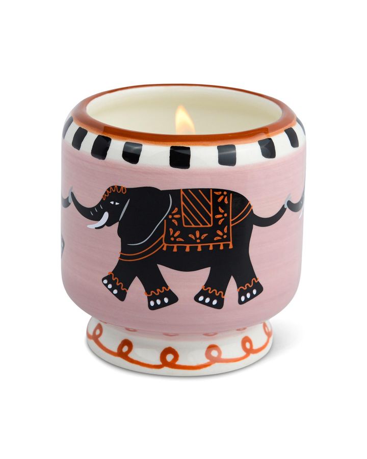 A Dopo 8Oz/226G Elephant Ceramic Candle - Tobacco Vanilla
