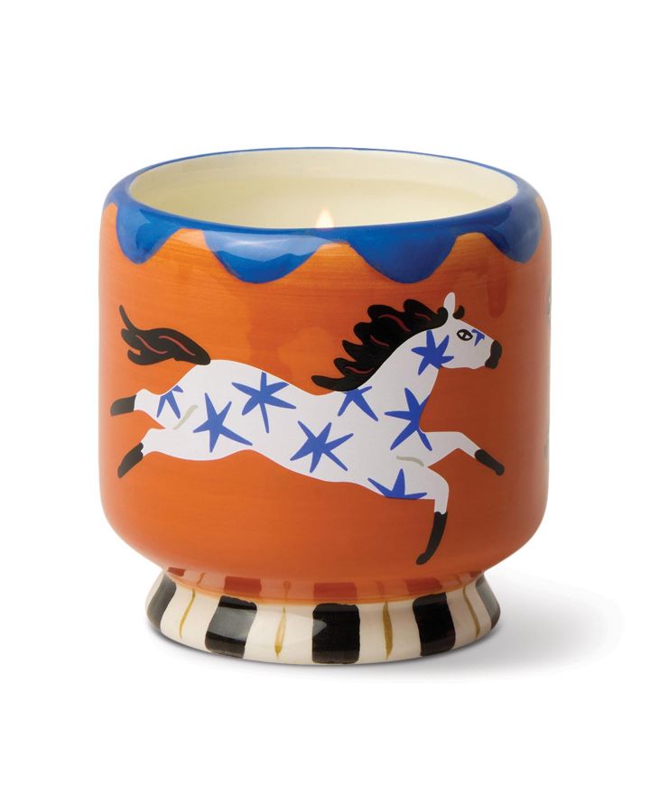 A Dopo 8Oz/226G Horse Ceramic Candle - Sienna Sunset