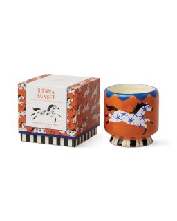 A Dopo 8Oz/226G Horse Ceramic Candle - Sienna Sunset