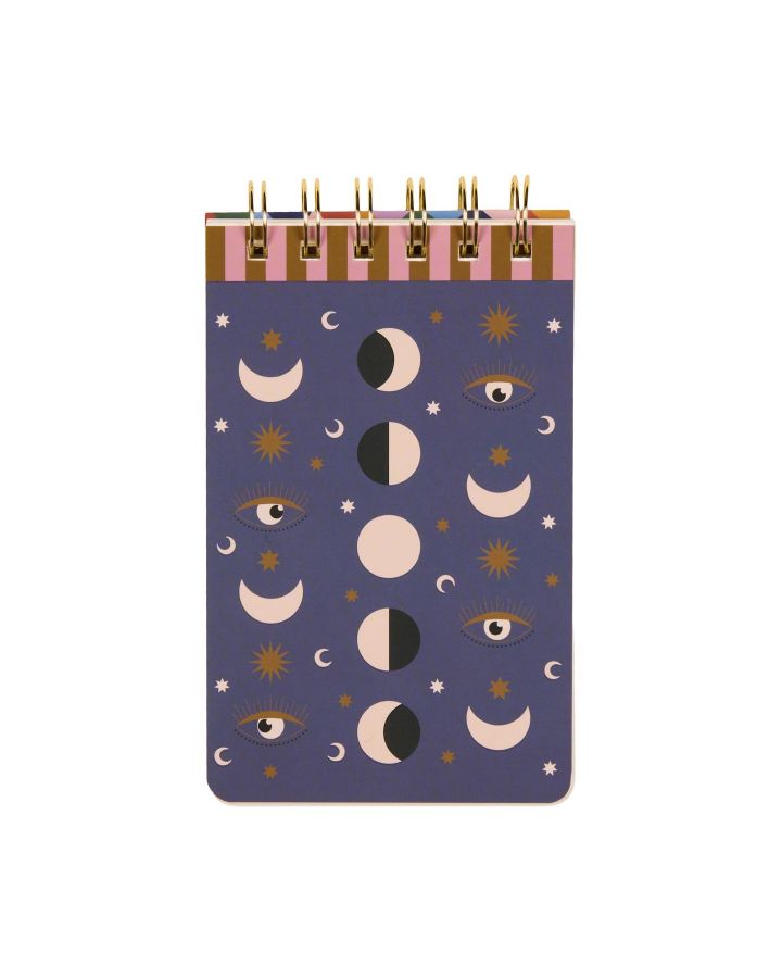 A Dopo Twin Wire Notepad - Moon Phases