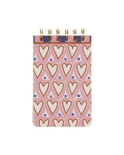 A Dopo Twin Wire Notepad - Hearts