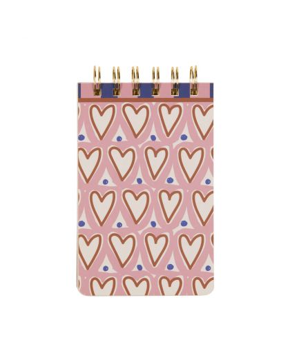 A Dopo Twin Wire Notepad - Hearts