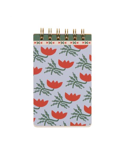 A Dopo Twin Wire Notepad - Flower