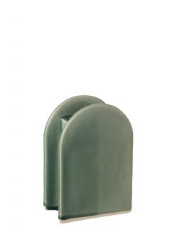 Vase Bart Porcelaine Vert Foncé ,17x9,5x24,5cm
