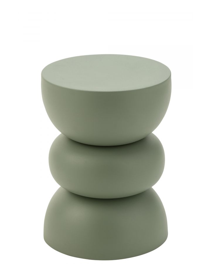 Table Gigogne Lise En Fer Verte ,32x32x43,5cm